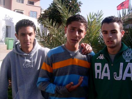 again the three